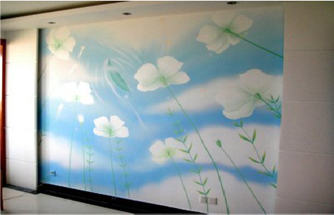 衡南画墙绘怎么画好白云的蓬松感？