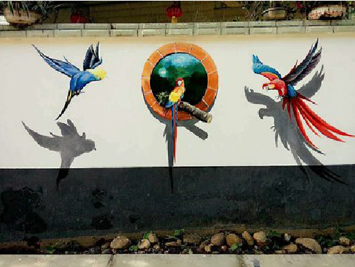 衡南视觉错位-3D墙绘设计