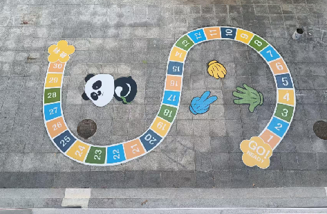 衡南地面游戏彩绘