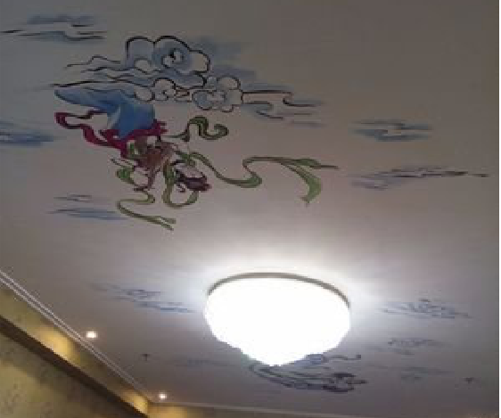 衡南如何快速绘制天花板上的手绘墙？