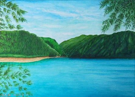 衡南在墙绘中，如何绘画绿水青山？