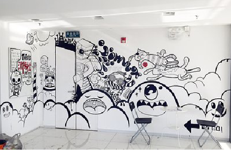 衡南手绘墙并非传统涂鸦。